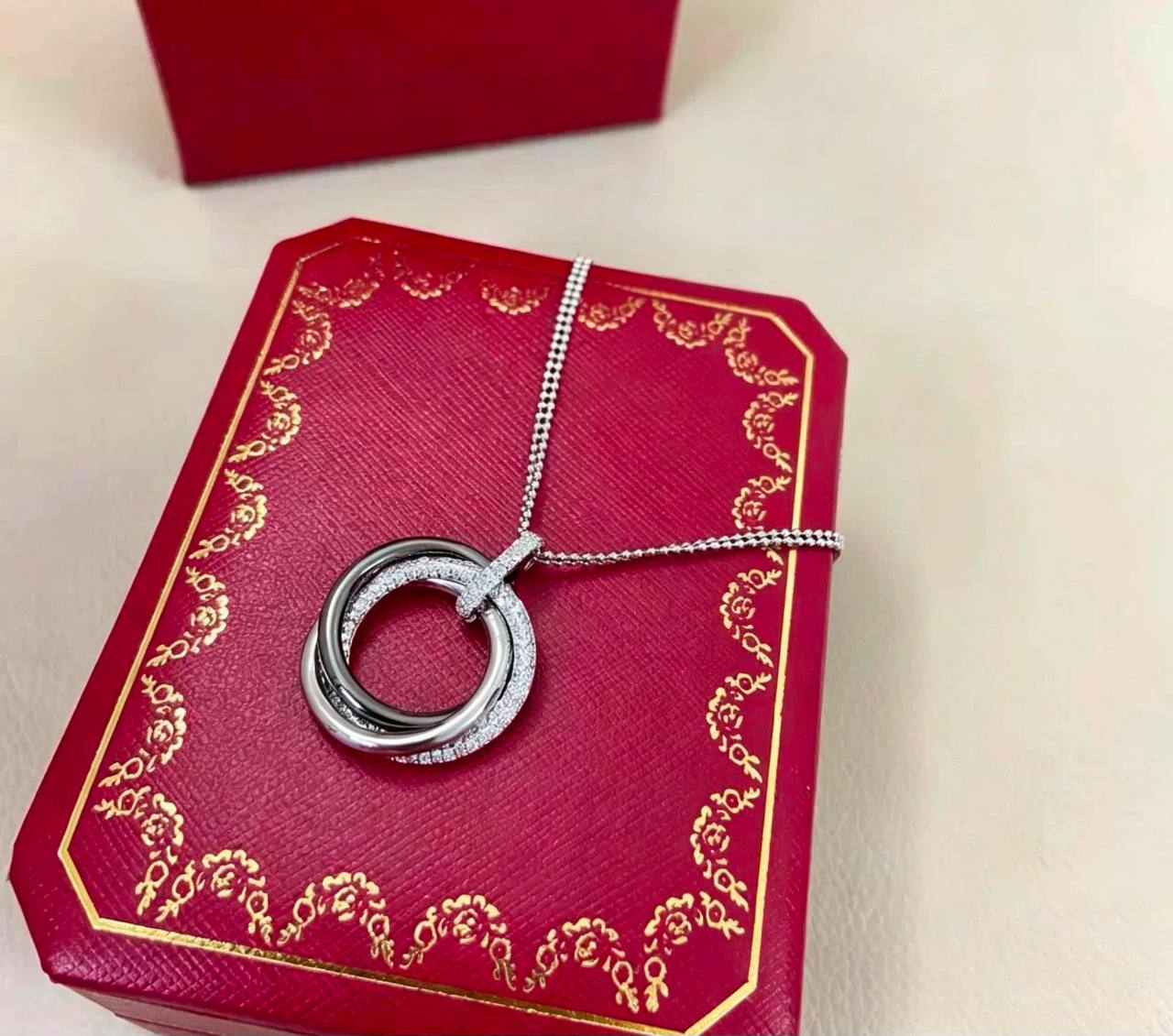 Cartier Necklace 🎊
Master quality 

*75* AED normal box 📦

Zain48
♥️♥️♥️