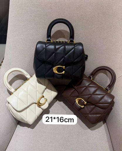 💗 Coach Tabby
1️⃣ First quality +🎁
Size : 21 * 16 cm
90 dhs✅
with box 🎁

Zain115
♥️♥️♥️