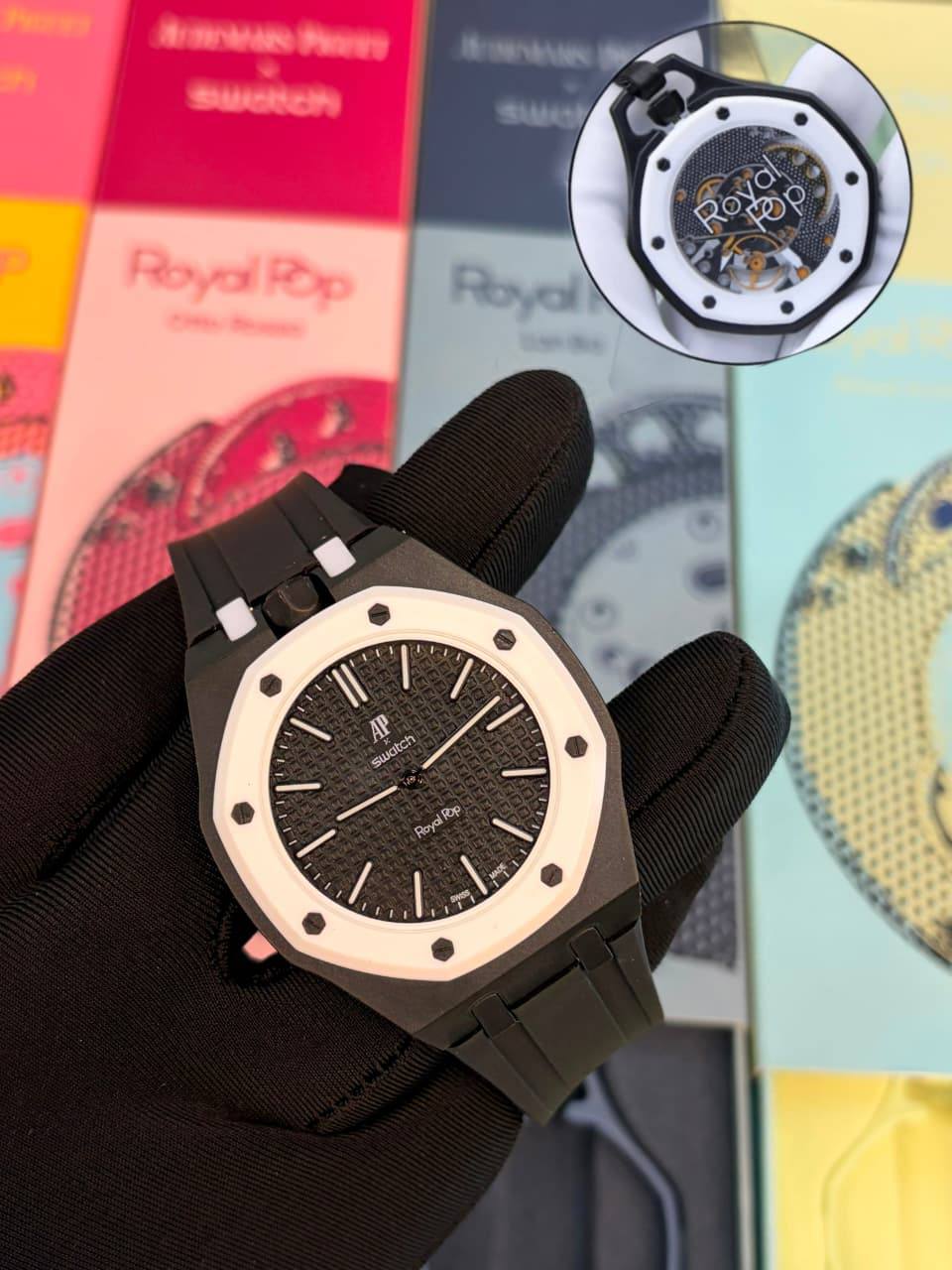 Swatch Royal pop good quality with box and papper bag and guarante card cataluck 
160 dhs🇦🇪🇦🇪
 ( BATTERY)

Zain59
♥️♥️♥️