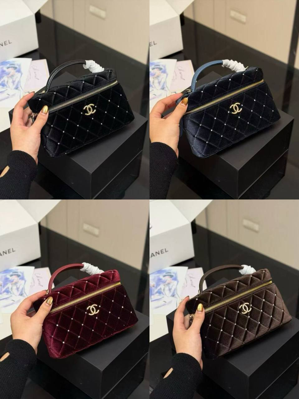 Chanel 
Size 20x11.5cm
220 dhs🪙🌨️

With box
🎁🎁🎁

Zain189
♥️♥️♥️