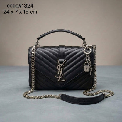 YSL  - ʏᴠᴇs sᴀɪɴᴛ ʟᴀᴜʀᴀɴᴛ
ᴄᴏʟʟᴇɢᴇ  ᴍᴇᴅɪᴜᴍ ʙᴀɢ ǫᴜɪʟᴛᴇᴅ ʟᴇᴀᴛʜᴇʀ
ɢᴏʟᴅ ʟᴀᴄᴇ ʜᴀʀᴅᴡᴀʀᴇ
sɪᴢᴇ : 23 x 7 x 14 cm
ᴡɪᴛʜ BOX
🎁🎁🎁

95 dhs✅

Zain31
♥️♥️♥️