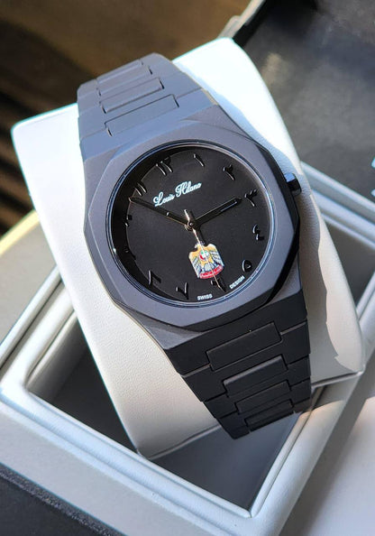 Louis Hilano watches for men good quality 
220 dhs🪙🌨️

 with box and paper bag 
🎁🎁🎁( POLYCARBON)

Zain59
♥️♥️♥️