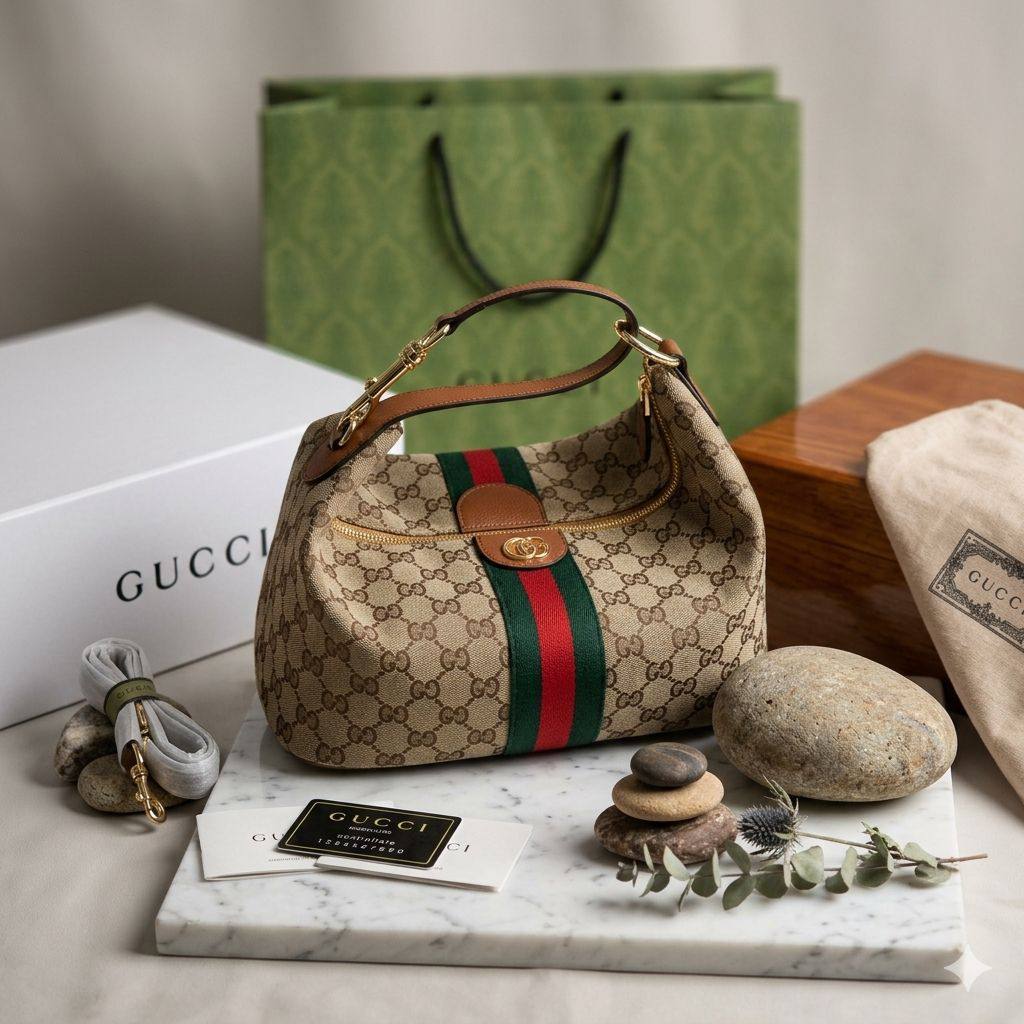 GUCCI Vanity Top Handle Bag
With the Green and Red Web stripe
With long Belt Strap
Gold Hardware
With BOX
Size: 27 cm

110 dhs🇦🇪🇦🇪

Zain239
♥️♥️♥️