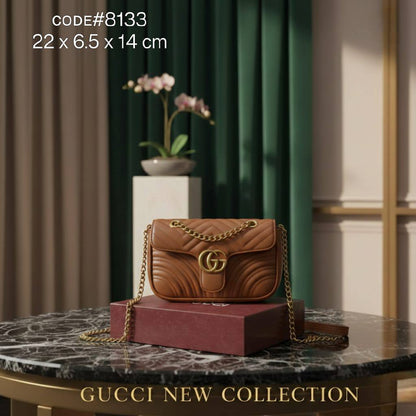 GUCCI  ɢɢ ᴍᴀʀᴍᴏɴᴛ
ғʟᴀᴘ ʟᴏᴄᴋ ʙᴏᴛᴛᴏɴ ʙᴀɢ
ᴍᴀᴛᴇʟᴀssᴇ́ ᴄʜᴇᴠʀᴏɴ ʟᴇᴀᴛʜᴇʀ
ɢᴏʟᴅ ᴄʜᴀɪɴ ʙᴇʟᴛ sᴛʀᴀᴘ
sɪᴢᴇ : 22 cm
ᴡɪᴛʜ BOX
🎁🎁🎁

75 dhs✅

Zain31
♥️♥️♥️