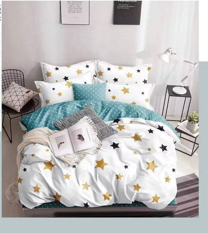 Comfort set
Single 4pcs set
1 comfort 
1 bedsheets 
2 pillowcases 
100 dhs✅

Zain99
♥️♥️♥️