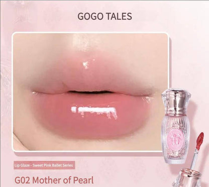 GOGO TALES COSMETICS # 774 sweet ballet light lip glaze 
35 dhs🌺

Zain01
♥️♥️♥️