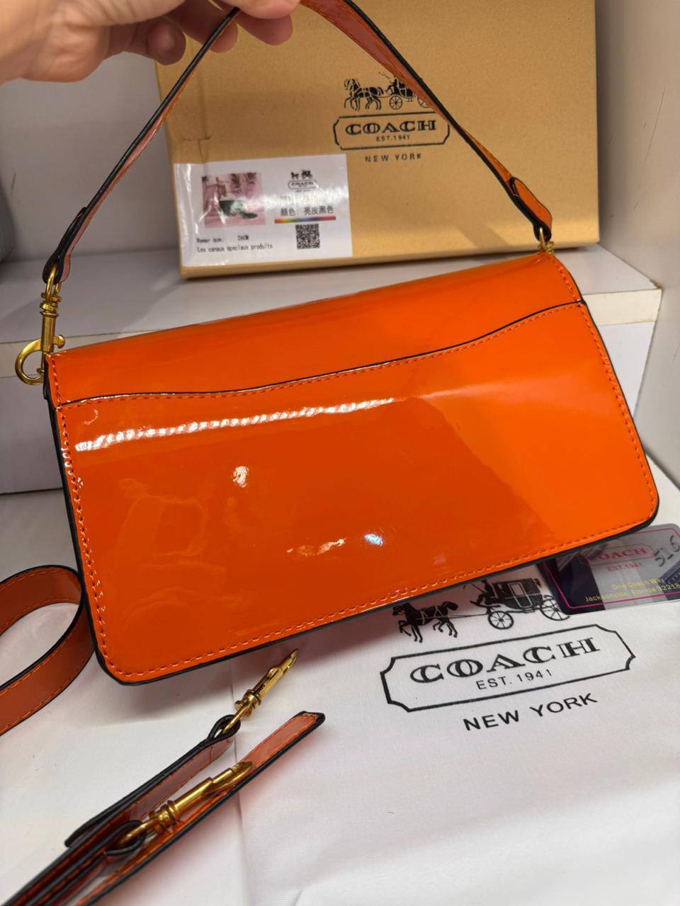 Coach Tabby
Size : 26 * 14 * 8.2 cm
85 dhs🪙🖤
with box🎁

Zain115
♥️♥️♥️