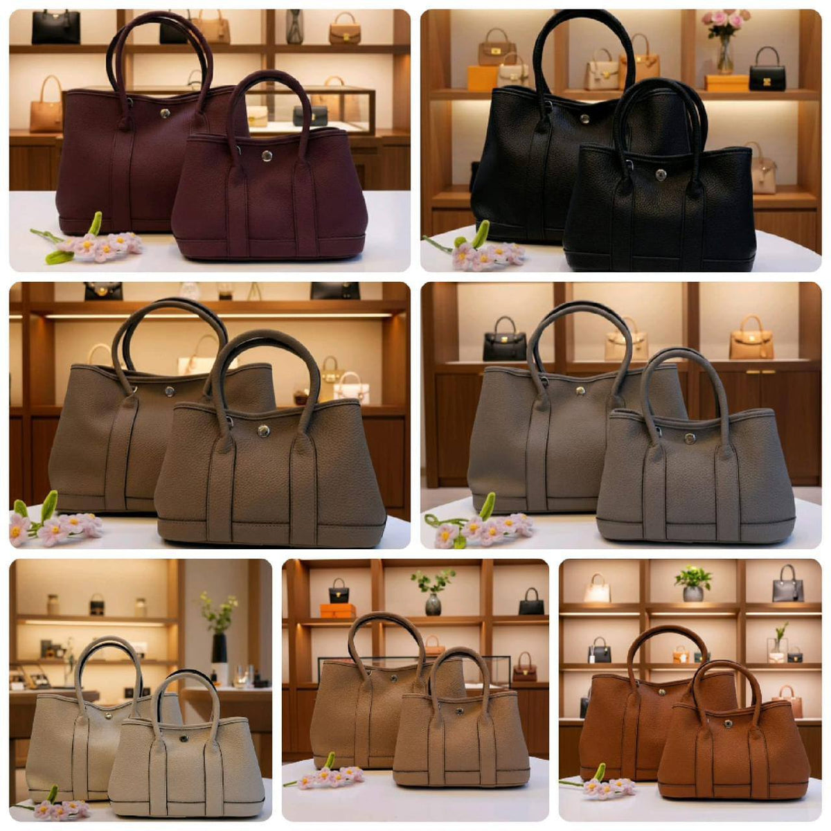 Hermes 
Garden party Bags
Size 20cm 
85 dhs🇦🇪🇦🇪

Size 25cm
90 dhs🇦🇪🇦🇪

Offer sale⛔️⛔️ 
Zain44
♥️♥️♥️