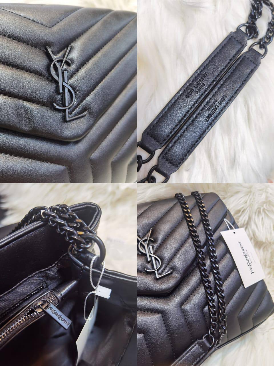 YSL / Guess / LV
Size: 45 ~ 25  cm

85 dhs🪙🌺
（YSL design with box 🎁）

Zain115
♥️♥️♥️