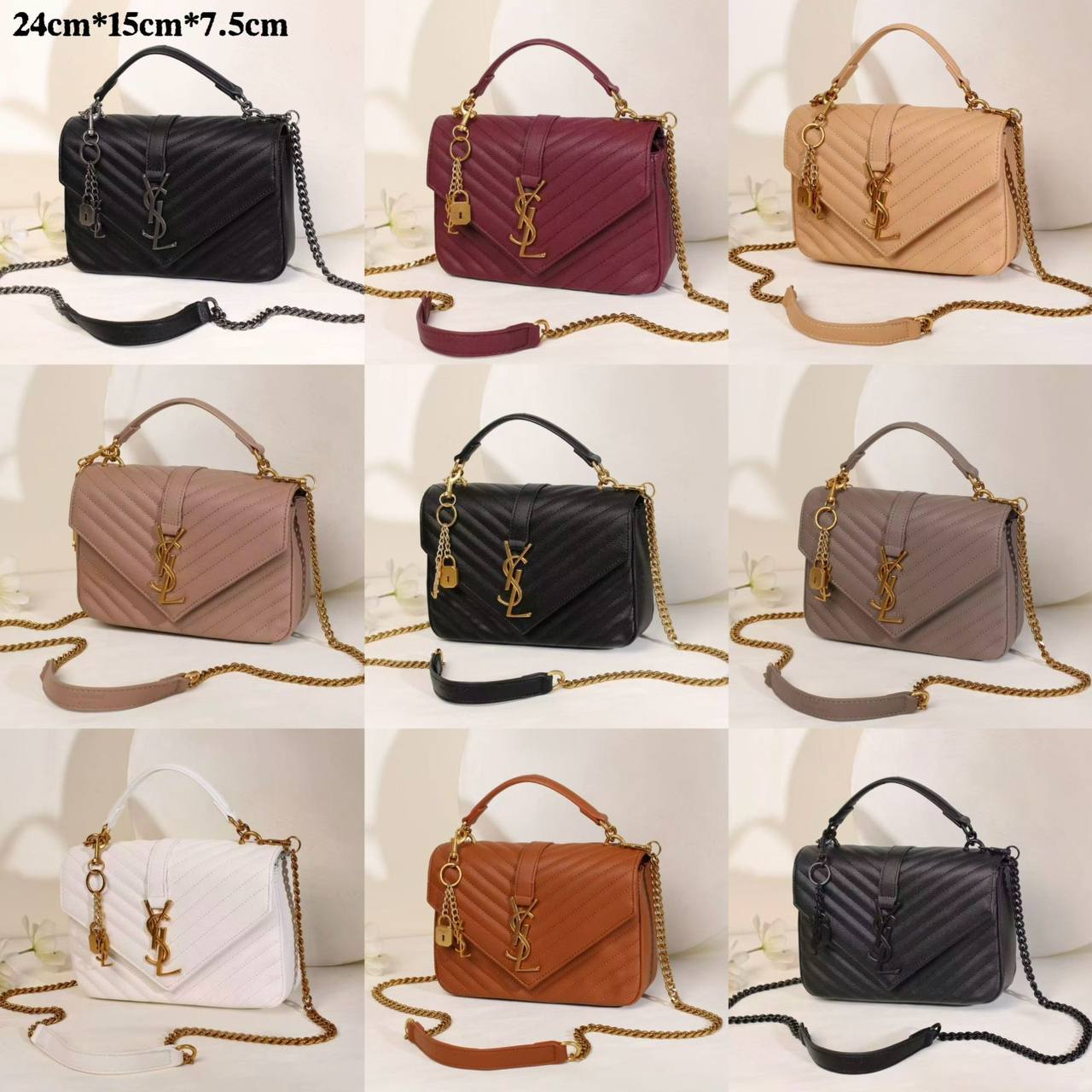 YSL
 GOOD QUALITY 
WITH BOX 
🎁🎁🎁

110 dhs✅

Zain39
♥️♥️♥️