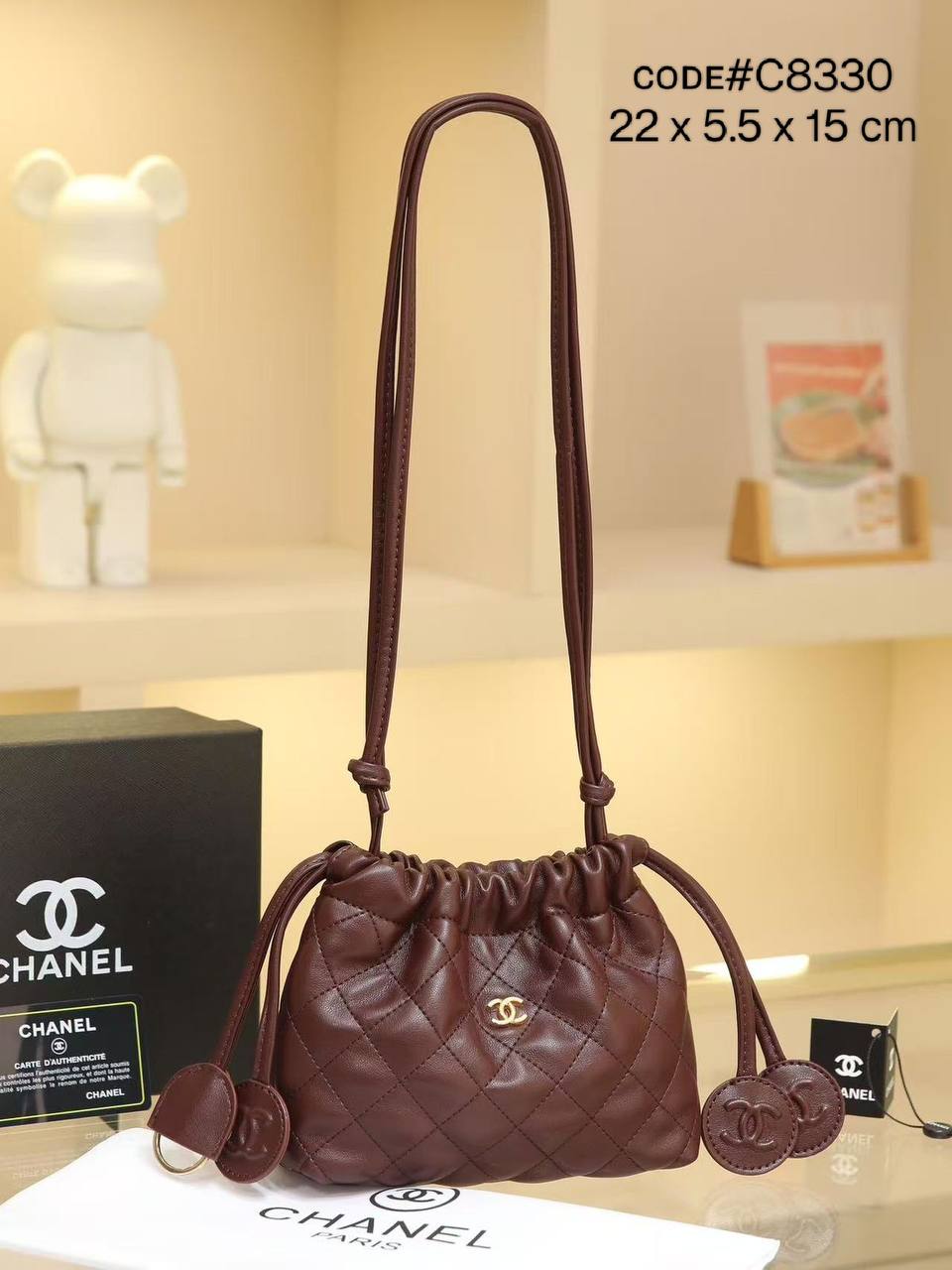 Chanel ᴘᴏᴜᴄʜ ʙᴀɢ
ǫᴜɪʟᴛᴇᴅ sᴏғᴛ ʟᴇᴀᴛʜᴇʀ
ᴅʀᴀᴡsᴛʀɪɴɢ ᴄʟᴏsᴜʀᴇ
ᴀᴅᴊᴜsᴛᴀʙʟᴇ ʙᴇʟᴛ sᴛʀᴀᴘ
ɢᴏʟᴅ ʜᴀʀᴅᴡᴀʀᴇ
sɪᴢᴇ: 22 cm
ᴡɪᴛʜ BOX
🎁🎁🎁

90 dhs✅

Zain31
♥️♥️♥️