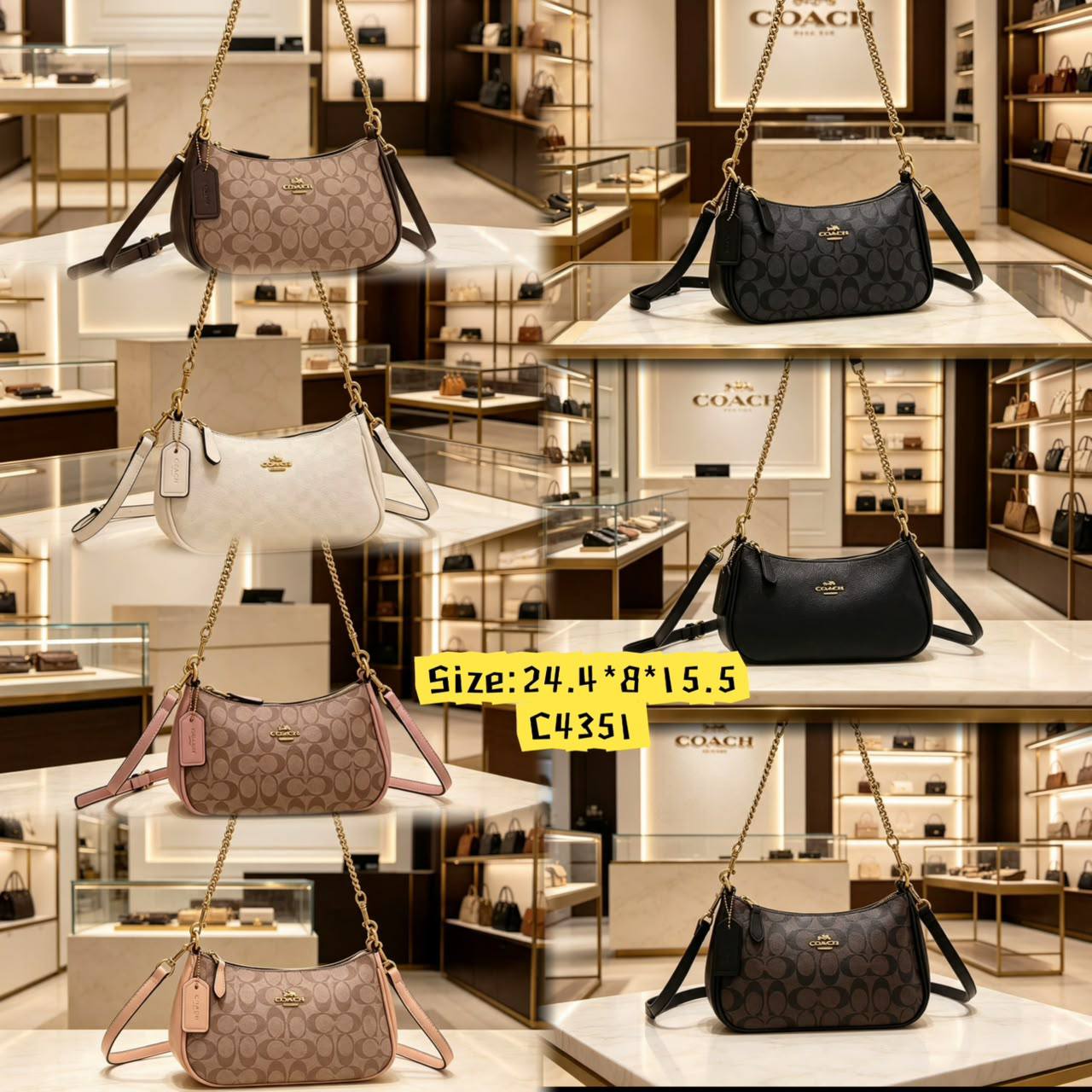 Coach
95 dhs🇦🇪🇦🇪
Size:24*8*15.5

Zain07
♥️♥️♥️