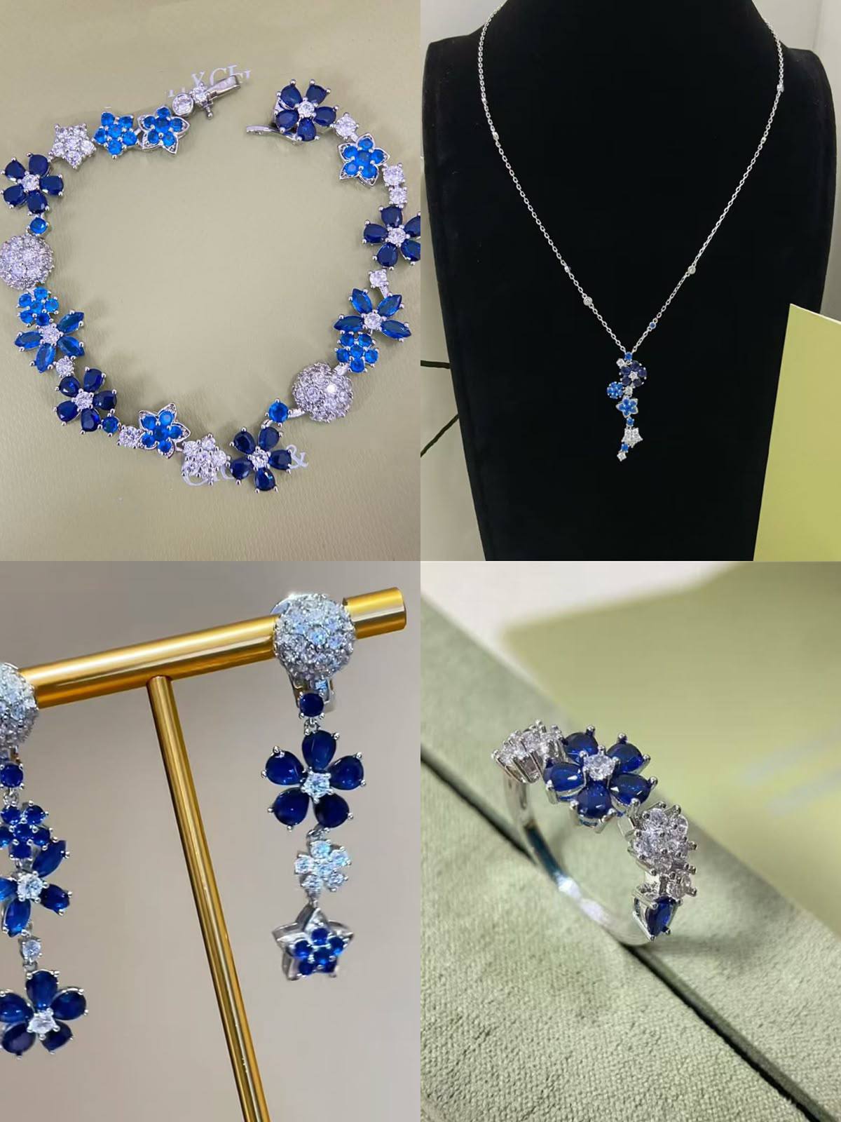 VCA 
Necklace  100 dhs✅✅
Earrings  100 dhs✅✅
Rings  85 dhs✅✅
Bracelet 130 dhs✅✅

Zain108
♥️♥️♥️