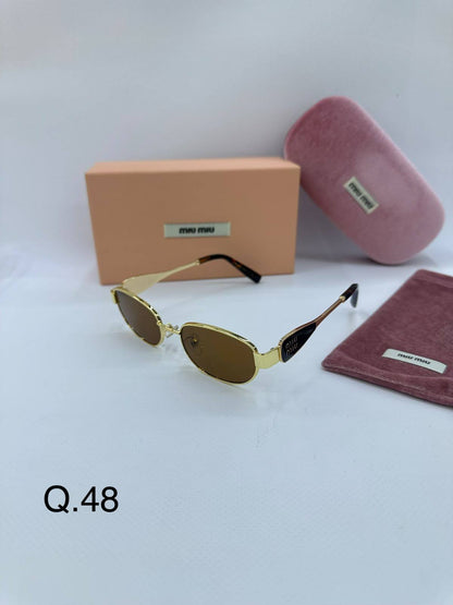 MIU MIU 
Sunglasses 💥
Copy 1️⃣ 
good quality 💯
With original boxes  🗃️ 
60 dhs✅

Zain216
♥️♥️♥️