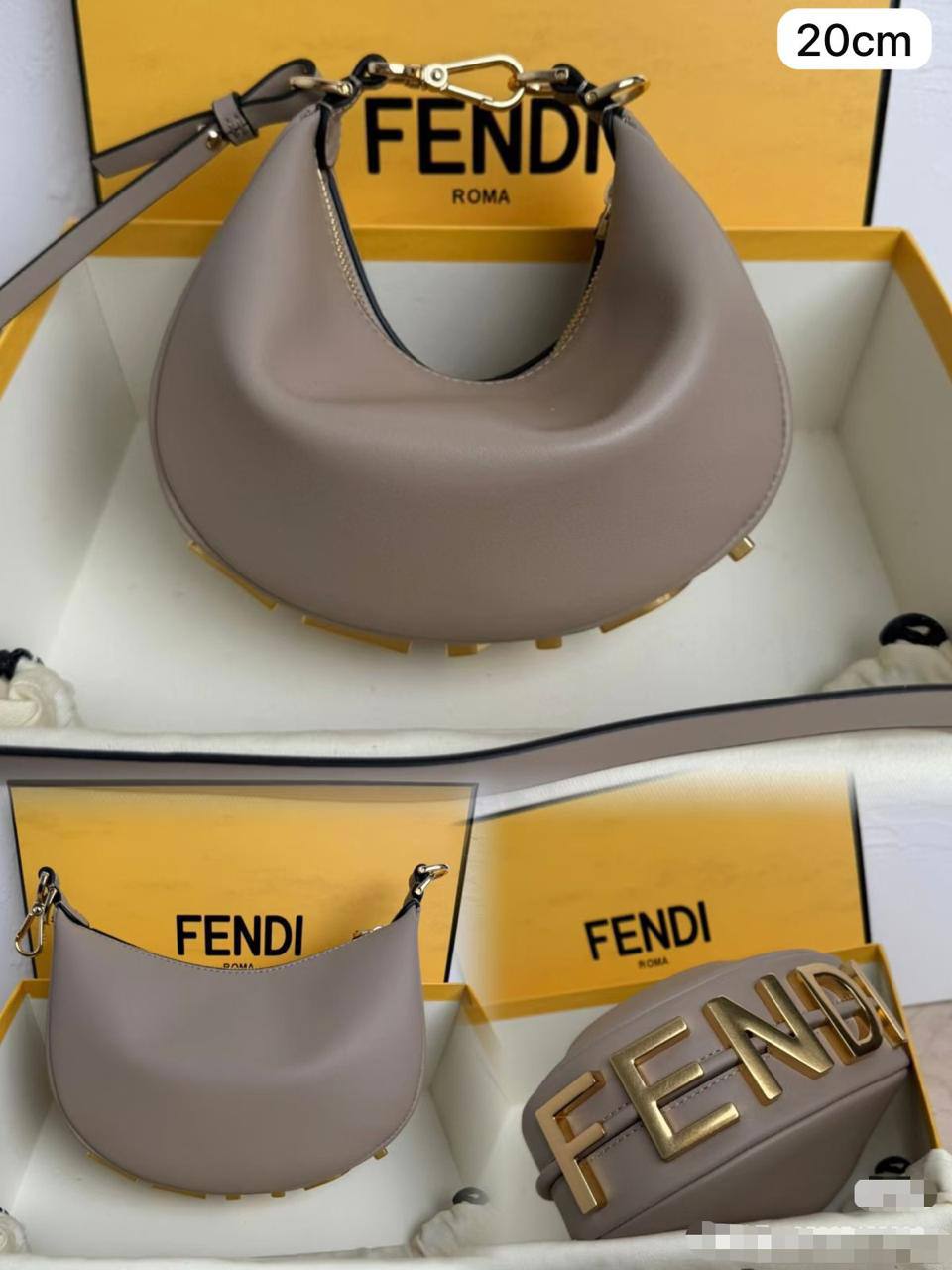 Fendi Graphy
Size : 20 * 13 * 7.5 cm
90 dhs🪙💚
with box 🎁

Zain115
♥️♥️♥️