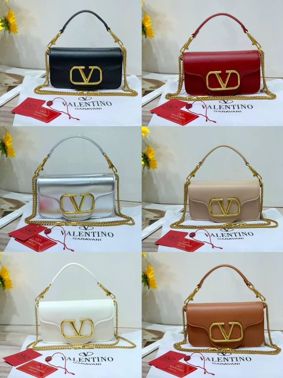🌟 Valentino Loco
1️⃣ First quality +🎁
Size : 20 * 12  cm
110 dhs🇦🇪
with box 🎁

Zain115
♥️♥️♥️