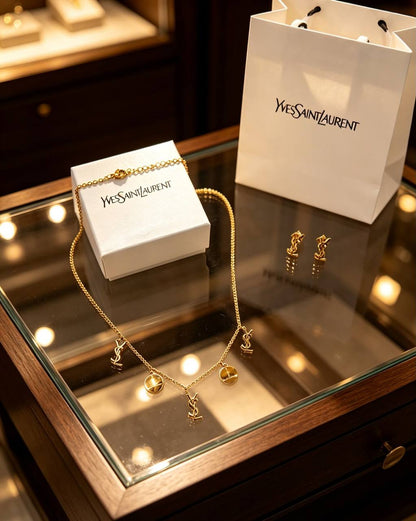 *Stainless steel 😍*
Necklace ❤️‍🔥
Earring 🦋
Non tarnish 💯
With same boxes 🗃️ 
And paper bag 🛍️
40 dhs🇦🇪🇦🇪

Zain216
♥️♥️♥️