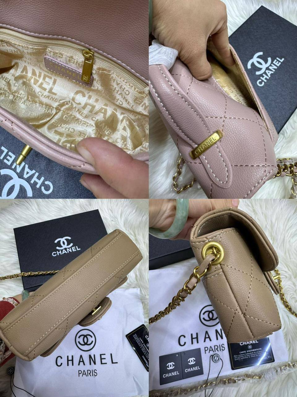 💗 Chanel 25K
1️⃣ First quality +🎁
Size : 20 * 15 cm
90 dhs✅

with box 🎁

Zain115
♥️♥️♥️