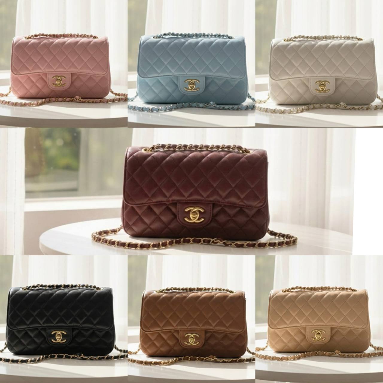 CHANEL ᴄʟᴀssɪᴄ
ᴅᴏᴜʙʟᴇ ғʟᴀᴘ ɢᴏʟᴅ ʜᴀʀᴅᴡᴀʀᴇ
LAMBSKIN LEATHER ᴍᴀᴛᴇʀɪᴀʟ
sɪᴢᴇ : 25 cm

70 dhs✅

Zain31
♥️♥️♥️