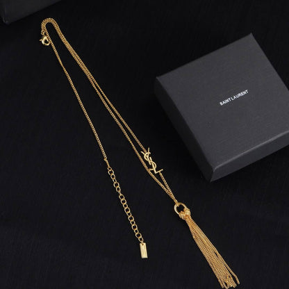 YSL 
Necklace🦋
Master quality 💯
With normal boxes 🗃️ 
60 dhs🇦🇪🇦🇪

Zain216
♥️♥️♥️