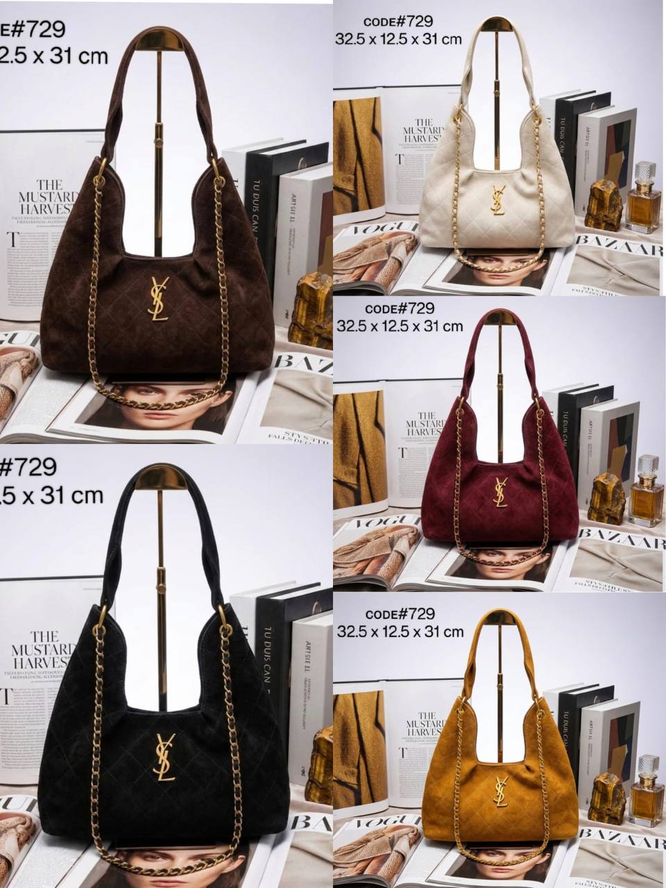 YSL SAINT LAURENT ʜᴏʙᴏ ʙᴀɢ
ᴄʜᴀᴍᴏɪs ʟᴇᴀᴛʜᴇʀ ᴍᴀᴛᴇʀɪᴀʟ
ᴡɪᴛʜ  ʙᴇʟᴛ sᴛʀᴀᴘ
ɢᴏʟᴅ ʜᴀʀᴅᴡᴀʀᴇ
sɪᴢᴇ 32.5 ᴄm

70 dhs✅

Zain31
♥️♥️♥️