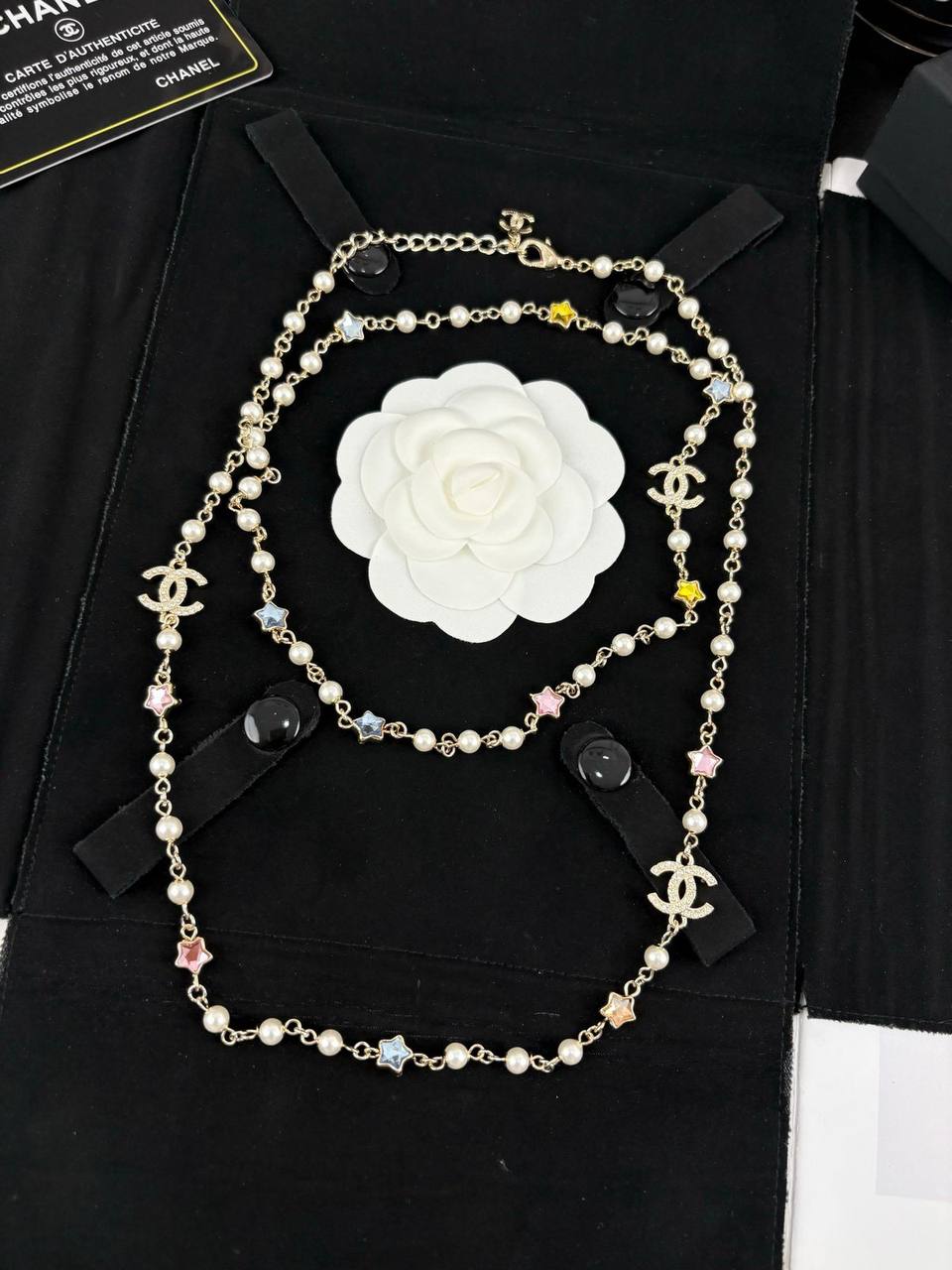 CHANEL NECKLACE
MASTER✨💫
WITH BOX AND PAPER BAG🛍️🎁
140 DHS✅

Zain89
♥️♥️♥️