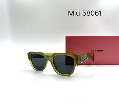 Miu Miu 💥*
Sunglasses 🕶️ 
good quality 💯
With master box 🗃️ 
50 dhs✅

Zain273
♥️♥️♥️