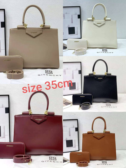 GIVENCHY Antigona Handbag
With Zipper Long Wallet
And Long Belt Strap
Gold Hardware
Size : 35 cm

120 dhs✅

Zain239
♥️♥️♥️