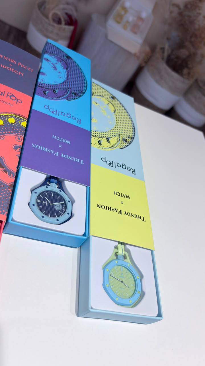 AP swatch Royal pop
*New arrival*🔥
*Available 

With box 🎁🎁🎁

50 dhs✅

Zain08
♥️♥️♥️