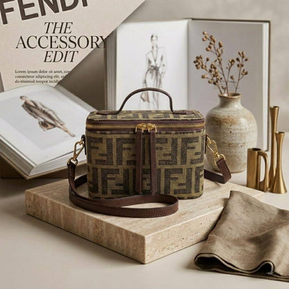 FENDI ᴠᴀɴɪᴛʏ ᴛʀᴜɴᴋ
ᴛᴏᴘ ʜᴀɴᴅʟᴇ ʙᴀɢ
FF ᴊᴀᴄǫᴜᴀʀᴅ ᴄᴀɴᴠᴀs
ᴡɪᴛʜ ʟᴏɴɢ ʙᴇʟᴛ sᴛʀᴀᴘ
ɢᴏʟᴅ ʜᴀʀᴅᴡᴀʀᴇ
sɪᴢᴇ: 18 cm

ᴡɪᴛʜ BOX
🎁🎁🎁

70 dhs✅

Zain31
♥️♥️♥️