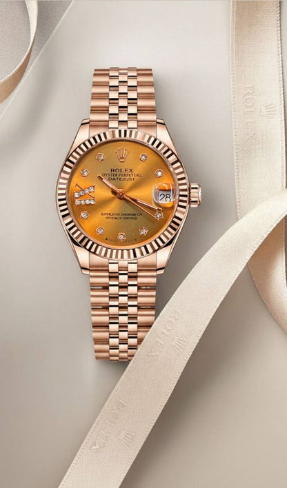 Rolex 
For Ladies Automatic 
Good Quality  31mm 
230 dhs🪙🌨️

Zain59
♥️♥️♥️