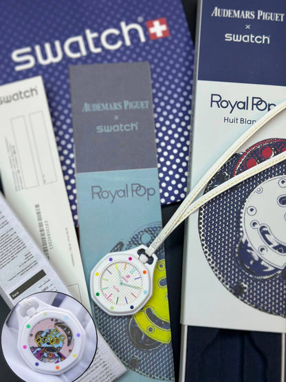 Swatch Royal pop good quality with box and papper bag and guarante card cataluck 
120 dhs🇦🇪🇦🇪

Zain59
♥️♥️♥️