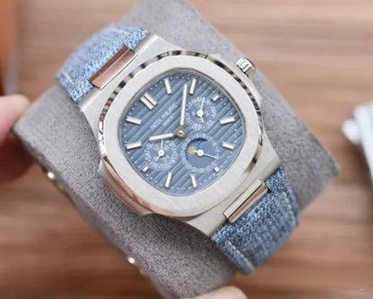 Patek Philippe denim 
watch for men good quality automatic 
350 dhs💓

Zain59
♥️♥️♥️
