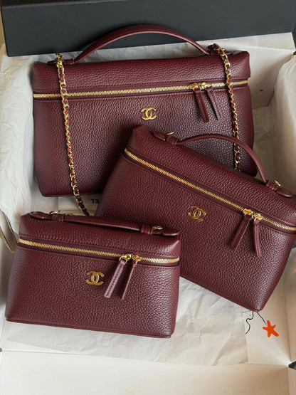 Chanel
 𝐕𝐀𝐍𝐈𝐓𝐘 𝐂𝐀𝐒𝐄 𝐖𝐈𝐓𝐇 𝐂𝐇𝐀𝐈𝐍 𝐒𝐔𝐏𝐄𝐑 𝐌𝐀𝐒𝐓𝐄𝐑 𝐐𝐔𝐀𝐋𝐈𝐓𝐘 
𝐋𝐀𝐑𝐆𝐄 -1300 dhs✅
𝐌𝐞𝐝𝐢𝐮𝐦 - 1250 dhs✅
𝐒𝐦𝐚𝐥𝐥 - 1200 dhs✅

ETAG4
♥️♥️♥️