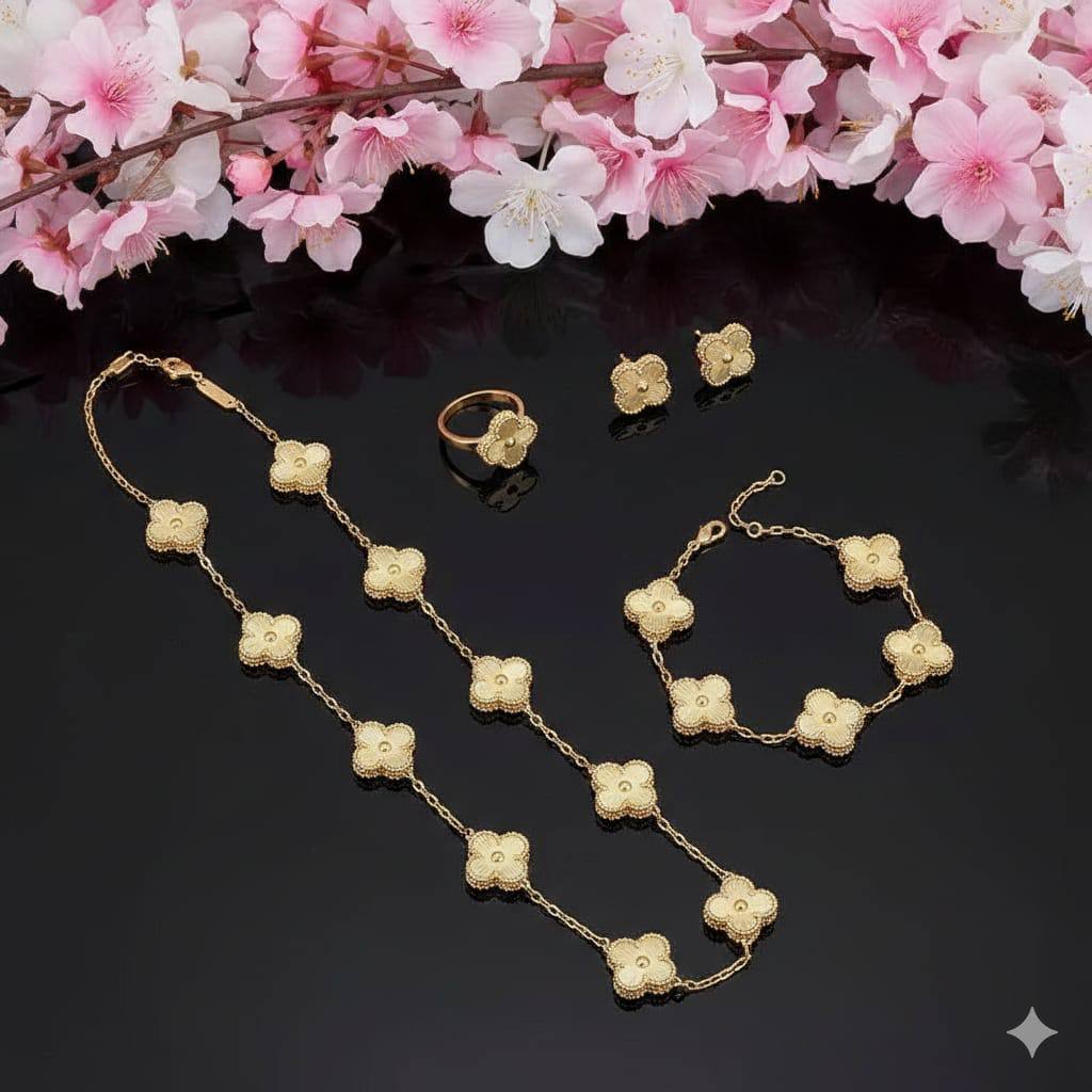 VCA SET ✨💫
NECKLACE
BRACELET
EARRING
RING
WITH GOOD BOX AND PAPER BAG 🎁🛍️
250 DHS🇦🇪🇦🇪

Zain89
♥️♥️♥️