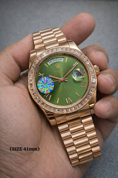 Rolex watch unsix good quality automatic 
350 dhs❣️

Zain59
♥️♥️♥️