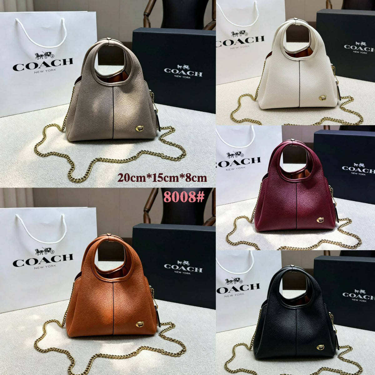 COACH

LanaSMALL 

SIZE NEW 

CAME GOOD QUALITY 

WITH BOX 
100 dhs🇦🇪🇦🇪

Size:20cm

Zain295
Zain39
Zain17
♥️♥️♥️