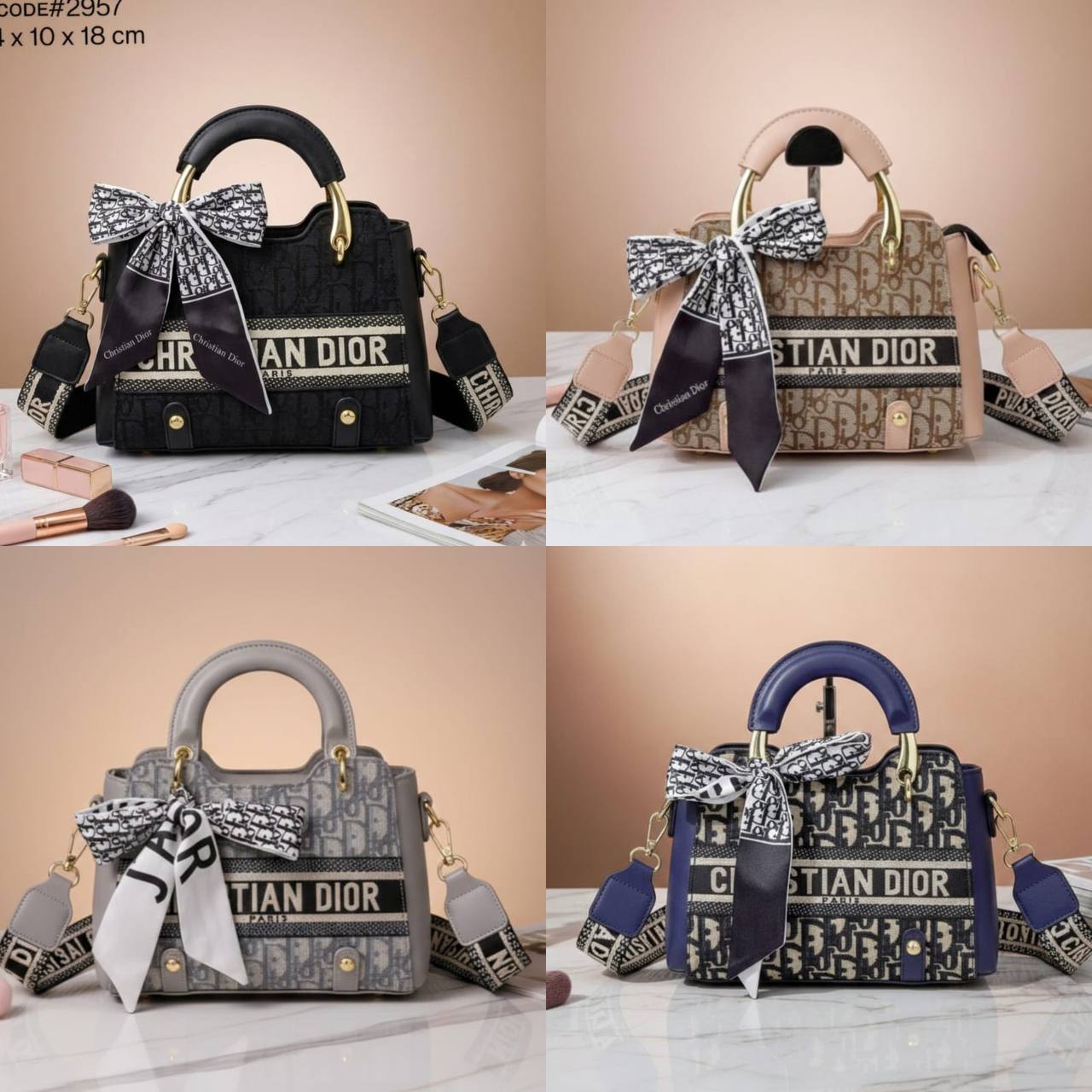 CHRISTIAN DIOR
sᴡᴇᴇᴛ ʟᴀᴅʏ ᴛᴏᴘ ʜᴀɴᴅʟᴇ
ᴡɪᴛʜ ʟᴏɴɢ ᴛʀɪᴍ sᴛʀᴀᴘ
ɢᴏʟᴅ ʜᴀʀᴅᴡᴀʀᴇ
sɪᴢᴇ : 24 cm
ᴡɪᴛʜᴏᴜᴛ BOX

70 dhs✅

Zain31
♥️♥️♥️