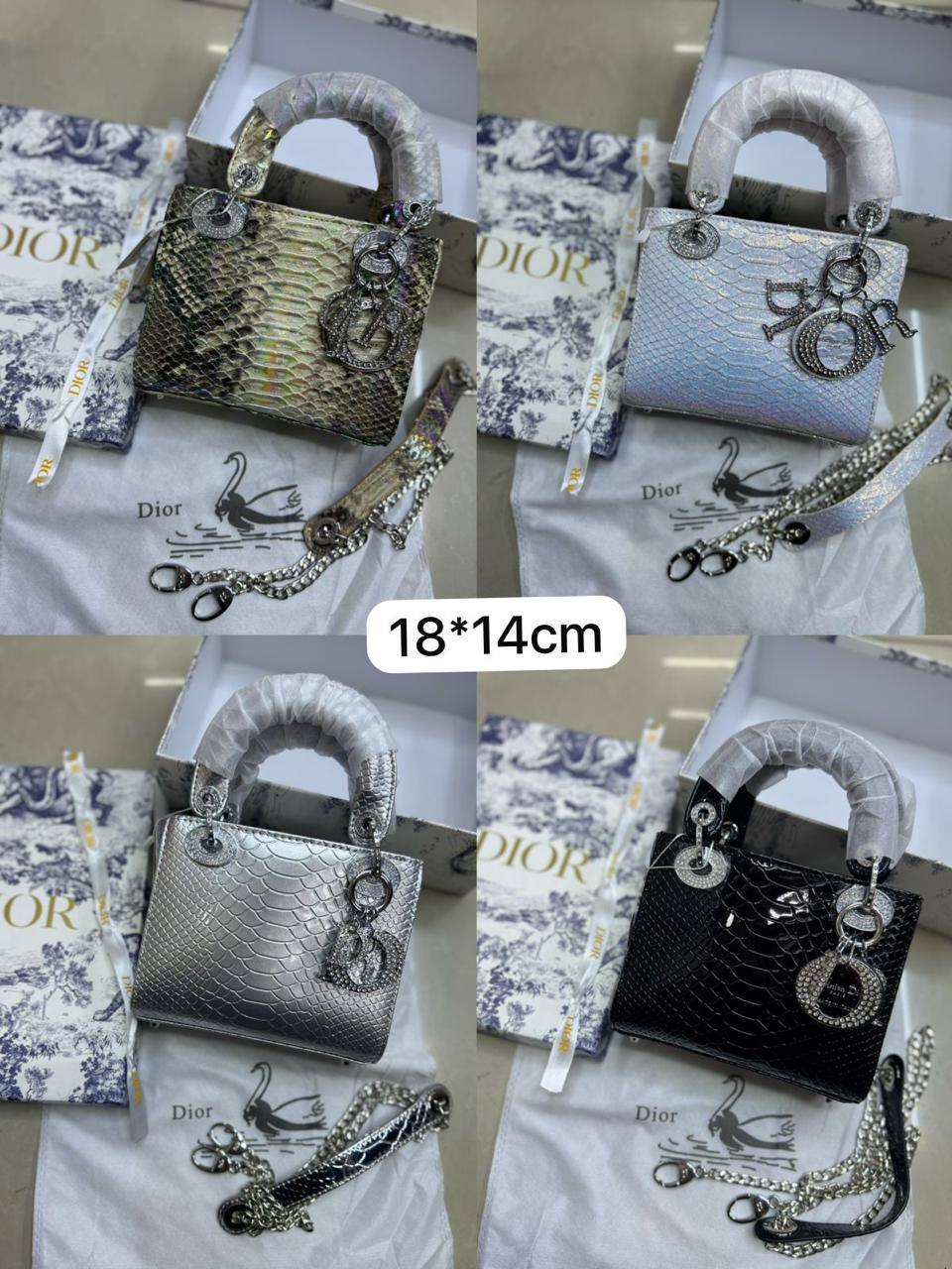💎 Lady Dior 
Super quality +🎁
Logo with diamond💎
Size : 18 * 14 * 7 cm
125 dhs🪙🌨️

with box 🎁

Zain115
♥️♥️♥️