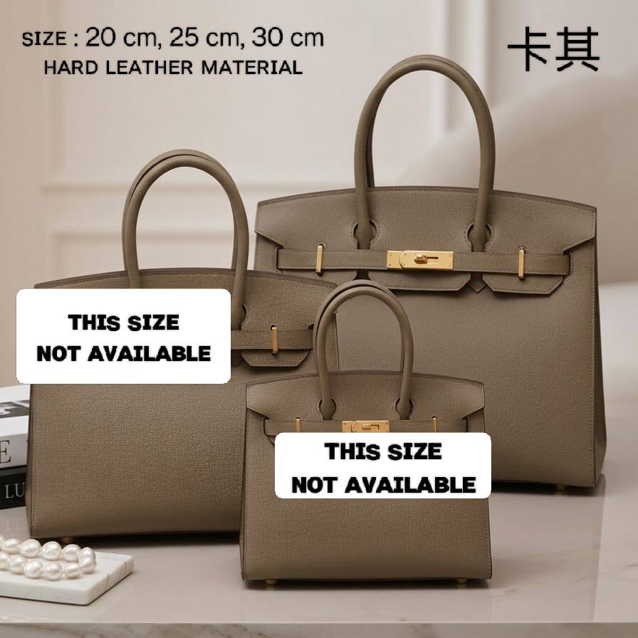 HERMES ʙɪʀᴋɪɴ
ʜᴀʀᴅ ʟᴇᴀᴛʜᴇʀ ᴍᴀᴛᴇʀɪᴀʟ
ɢᴏʟᴅ ʜᴀʀᴅᴡᴀʀᴇ
ᴡɪᴛʜ ʟᴏɴɢ ʙᴇʟᴛ sᴛʀᴀᴘ

sɪᴢᴇ 20 ᴄm Pʀɪᴄᴇ : *100 ᴅʜs* 

sɪᴢᴇ 25 cm Pʀɪᴄᴇ : *110 ᴅʜs* 

sɪᴢᴇ 30 cm Price : *120 ᴅʜs*

Zain31
♥️♥️♥️