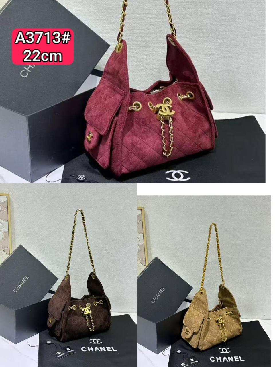 Chanel
110 dhs💛
with box

Zain26
♥️♥️♥️