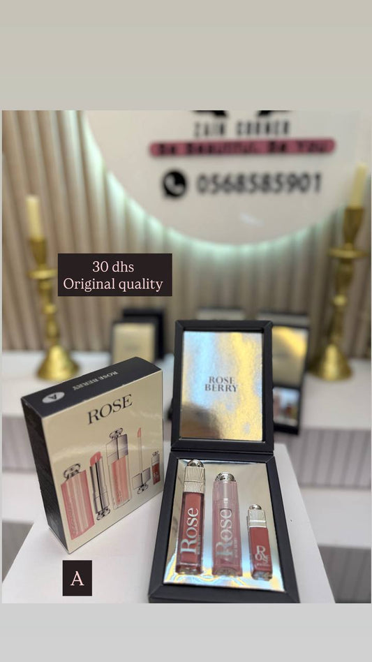 Set 3in1
Original Roseberry

30 dhs

3 shades

Zaincornerstore

🌸🌸🌸

اطلبوها من الوتس المثبت في الأعلى👆🏻👆🏻

تواصلو معنا 👈🏻 Zain 
For order WhatsApp pinned 👆🏻

♥️♥️♥️