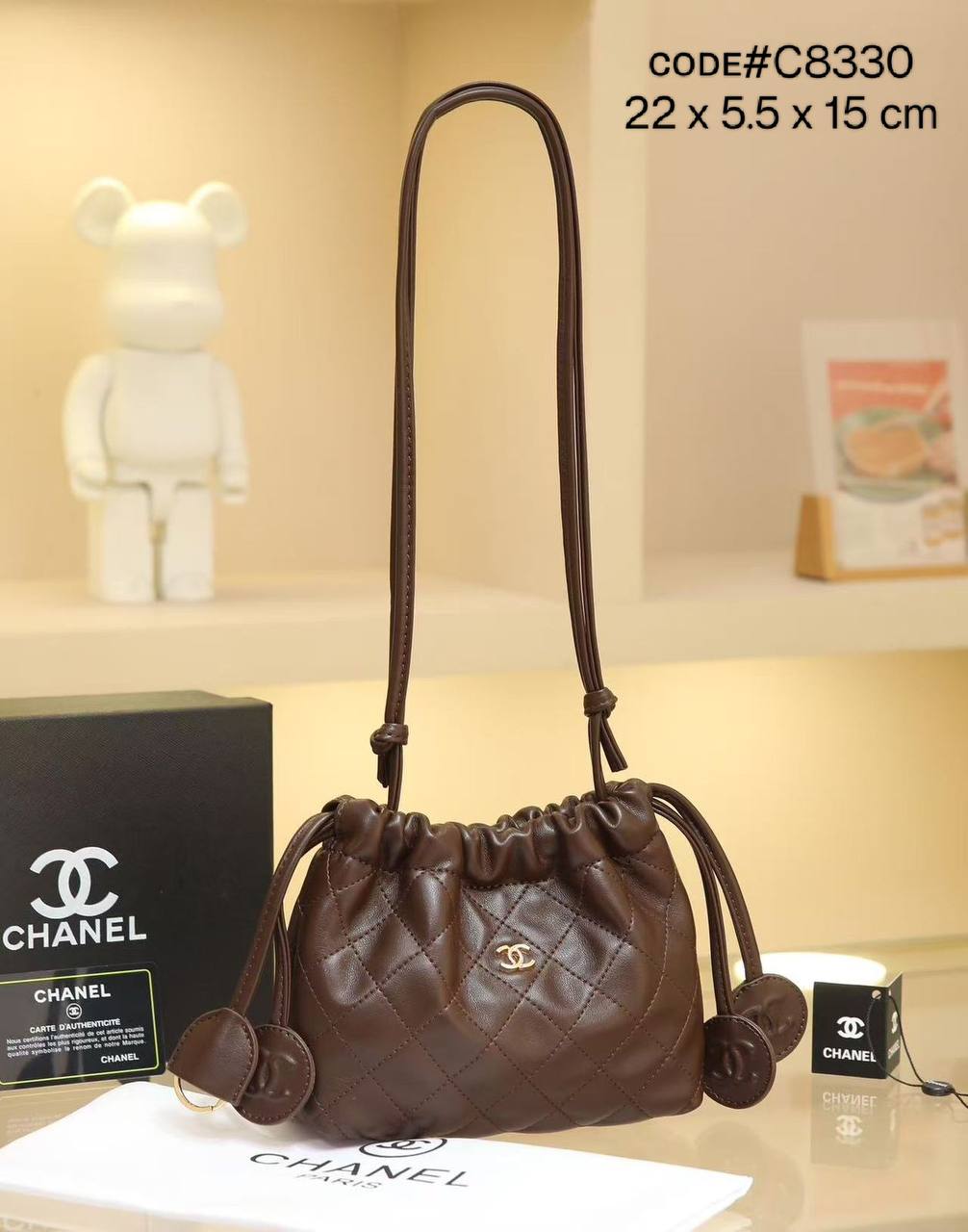 Chanel ᴘᴏᴜᴄʜ ʙᴀɢ
ǫᴜɪʟᴛᴇᴅ sᴏғᴛ ʟᴇᴀᴛʜᴇʀ
ᴅʀᴀᴡsᴛʀɪɴɢ ᴄʟᴏsᴜʀᴇ
ᴀᴅᴊᴜsᴛᴀʙʟᴇ ʙᴇʟᴛ sᴛʀᴀᴘ
ɢᴏʟᴅ ʜᴀʀᴅᴡᴀʀᴇ
sɪᴢᴇ: 22 cm
ᴡɪᴛʜ BOX
🎁🎁🎁

90 dhs✅

Zain31
♥️♥️♥️