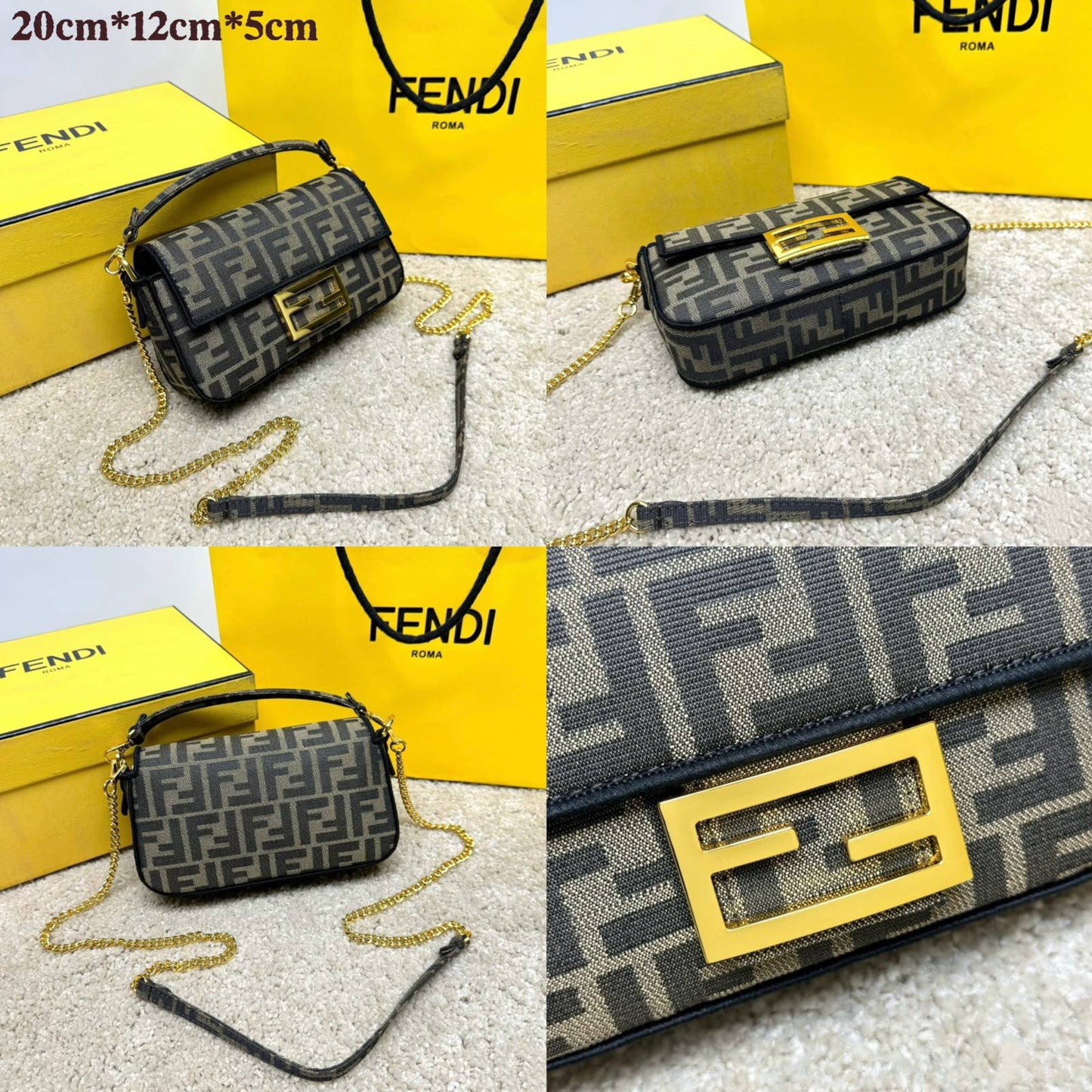 FENDI 
MASTER QUALITY
 WITH BOX 
240 dhs✅

Zain295
♥️♥️♥️