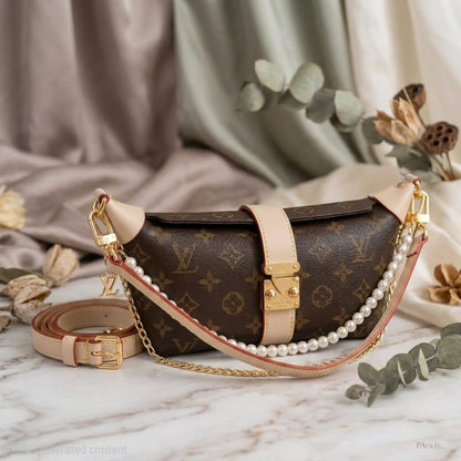LOUIS VUITTON
Pochette Mia Handbag
Monogram canvas & embossed
With S- lock and leather trim
Gold hardware
Size: 22 cm
With BOX

 Wʜᴏʟᴇsᴀʟᴇ Pʀɪᴄᴇ : 110 ᴅʜs
Zain239
♥️♥️♥️