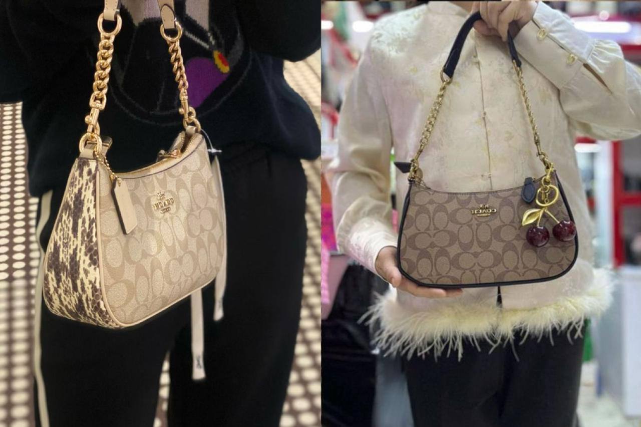 🍒 Coach Teri 

1️⃣ First quality 🍒+🎁

Size : 24 * 15 * 7 cm
90 dhs💓

with 🍒box 🎁

Zain115
♥️♥️♥️
