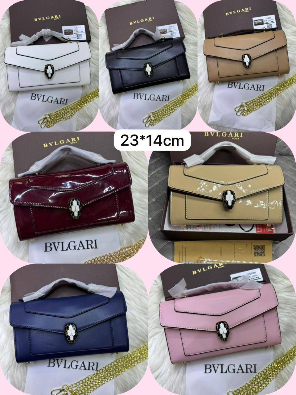 🌟 Bvlgari Forever hot design ❤️‍🔥
1️⃣ First quality +🎁
Size : 23 * 14 cm
95 dhs✅
with box🎁

Zain115
♥️♥️♥️